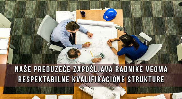 Nase preduzece zaposljava 79 radnika